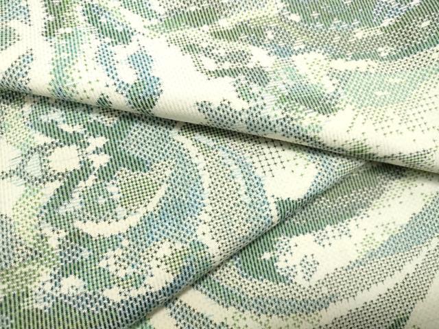 平和屋着物●本場大島紬 7マルキ 総絣 抽象文様 正絹 逸品 DAAS2055tw