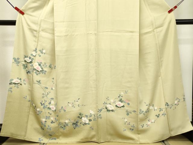 平和屋着物●訪問着 友禅 枝花文 暈し染め 正絹 逸品 DAAS2075tw