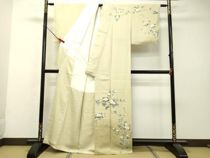 平和屋着物●訪問着 友禅 枝花文 暈し染め 正絹 逸品 DAAS2075tw