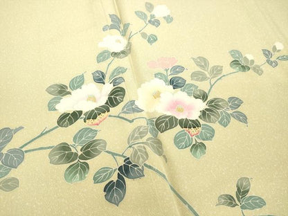 平和屋着物●訪問着 友禅 枝花文 暈し染め 正絹 逸品 DAAS2075tw