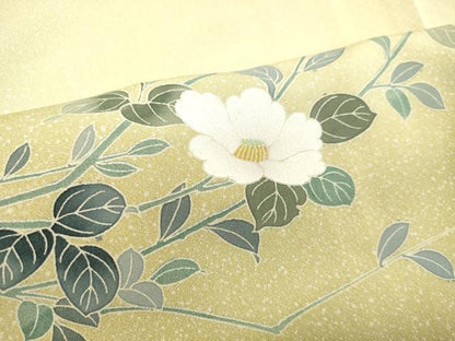 平和屋着物●訪問着 友禅 枝花文 暈し染め 正絹 逸品 DAAS2075tw