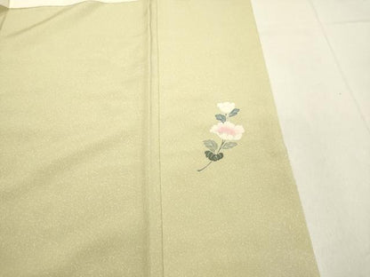 平和屋着物●訪問着 友禅 枝花文 暈し染め 正絹 逸品 DAAS2075tw