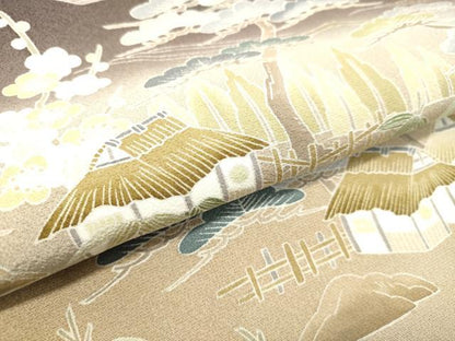 平和屋着物●豪華色留袖 友禅 作家物 風景松文 暈し染め 正絹 逸品 DAAS2088tw