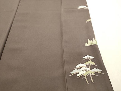 平和屋着物●豪華色留袖 友禅 作家物 風景松文 暈し染め 正絹 逸品 DAAS2088tw