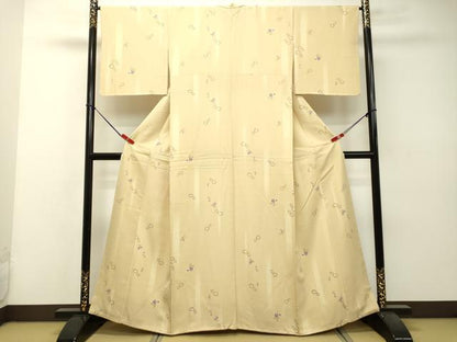 平和屋着物●上質な小紋　瓢箪　ひょうたん　舞桜文　正絹　逸品　DAAS2089tw