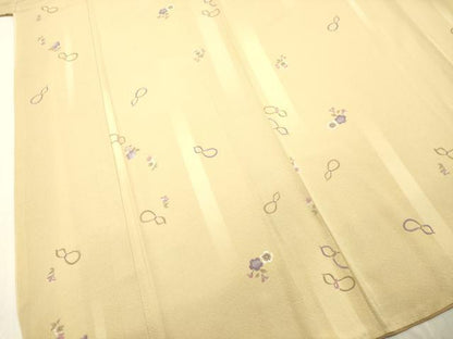 平和屋着物●上質な小紋　瓢箪　ひょうたん　舞桜文　正絹　逸品　DAAS2089tw