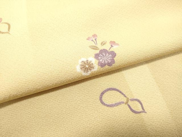 平和屋着物●上質な小紋　瓢箪　ひょうたん　舞桜文　正絹　逸品　DAAS2089tw