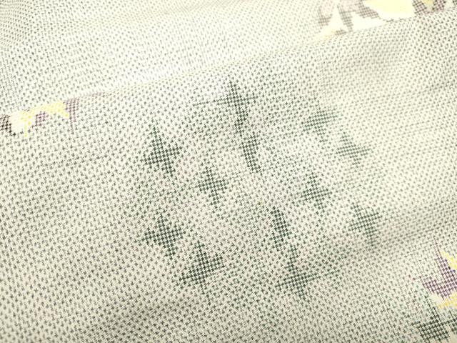 平和屋着物●本場大島紬 7マルキ 草花丸文 正絹 逸品 DAAS2120tw