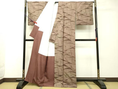 平和屋着物●上質な紬 飛鶴 正絹 逸品 DAAS2122tw