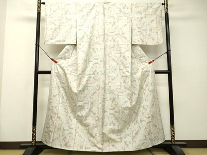 平和屋着物●本場大島紬 7マルキ 抽象文様 正絹 逸品 DAAS2123tw