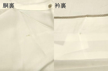 平和屋着物●本場大島紬　白大島　9マルキ　斜線文　木邑大島　証紙付き　正絹　逸品　未使用　DAAS2128tw