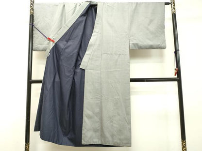 平和屋着物●男性 紬 アンサンブル 120亀甲 総詰め 反端付き 正絹 逸品 DAAS2183tw