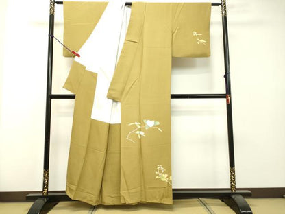 平和屋着物●十日町友禅作家 村松竜介 訪問着 枝花文 正絹 逸品 DAAS2187tw