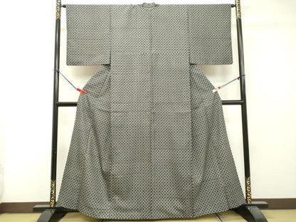 平和屋着物●上質な小紋 幾何学文様 正絹 逸品 DAAS2188tw