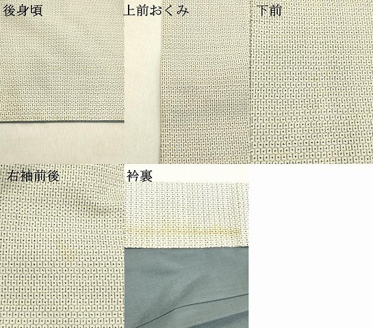 平和屋着物●男性　本場大島紬　白大島　100亀甲　総詰め　正絹　逸品　DAAS2222tw