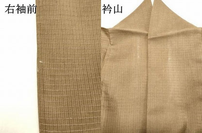 平和屋着物●訪問着　紬地　蔦の葉文　さが美扱い　正絹　逸品　DAAS2303tw