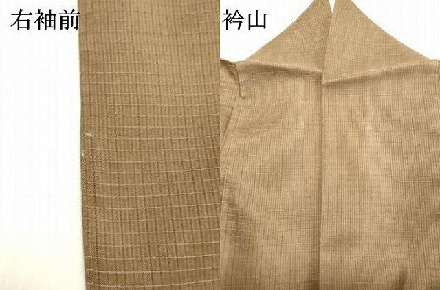 平和屋着物●訪問着　紬地　蔦の葉文　さが美扱い　正絹　逸品　DAAS2303tw