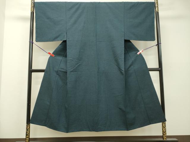 平和屋着物●男性　紬　アンサンブル　褐返色　正絹　逸品　DAAS2365tw