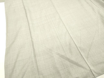 平和屋着物●本場結城紬　重要無形文化財　白鼠色　正絹　逸品　DAAS2375tw