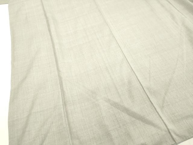 平和屋着物●本場結城紬　重要無形文化財　白鼠色　正絹　逸品　DAAS2375tw