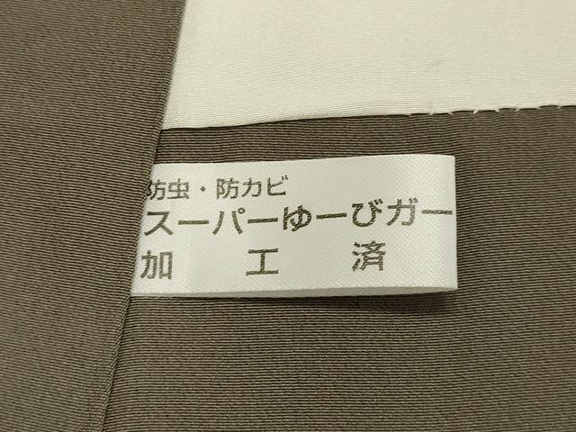 平和屋着物●訪問着 紬地 草花文 正絹 逸品 DAAS2379tw