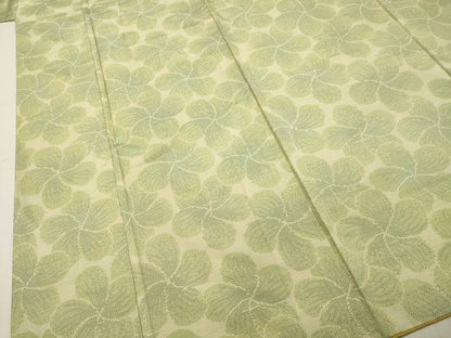 平和屋着物●本場大島紬　舞花文　正絹　逸品　DAAS2407tw