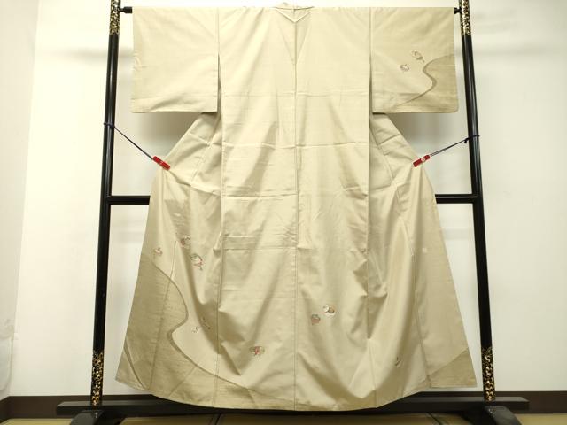 平和屋着物●訪問着 紬地 玩具文様 正絹 逸品 DAAS2413tw