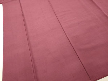 平和屋着物●上質な紬 浅蘇芳色 正絹 逸品 DAAS2418tw