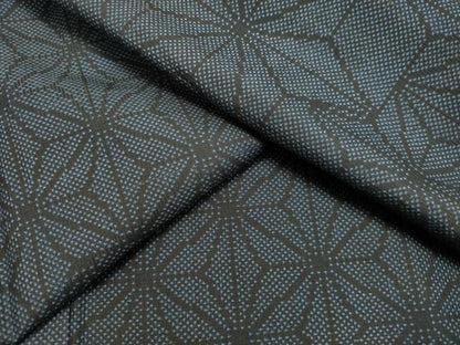 平和屋着物●本場大島紬　7マルキ　麻の葉文様　正絹　逸品　DAAS2421tw