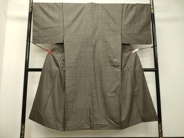 平和屋着物●男性 本場大島紬 アンサンブル 格子 正絹 逸品 DAAS2437tw