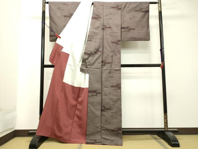 平和屋着物●本場大島紬　9マルキ　霞文　証紙付き　正絹　逸品　DAAS2461tw