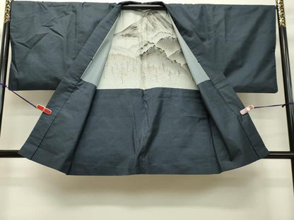 平和屋着物●男性 本場大島紬 アンサンブル 100亀甲 総詰め 正絹 逸品 DAAS2489tw