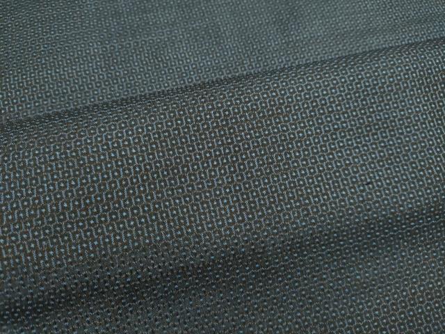 平和屋着物●男性 本場大島紬 アンサンブル 100亀甲 総詰め 正絹 逸品 DAAS2489tw