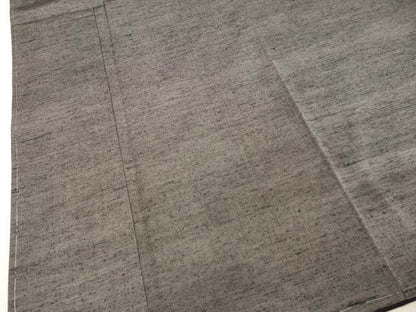 平和屋着物●男性　紬　アンサンブル　紫鼠色　正絹　逸品　未使用　DAAS2491tw