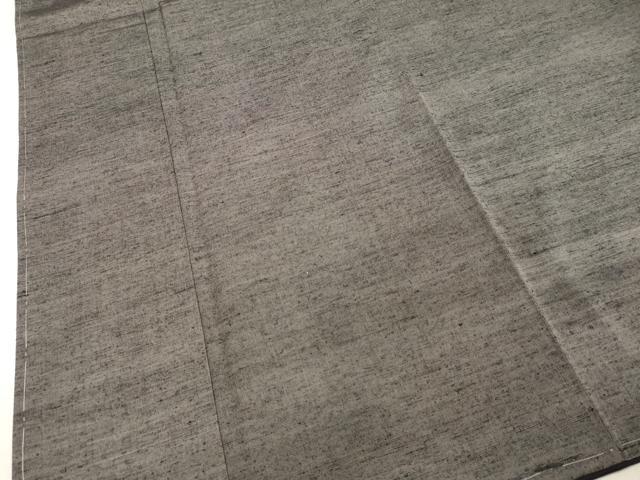 平和屋着物●男性　紬　アンサンブル　紫鼠色　正絹　逸品　未使用　DAAS2491tw