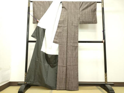 平和屋着物●本場大島紬 9マルキ 抽象文様 正絹 逸品 DAAS2494tw