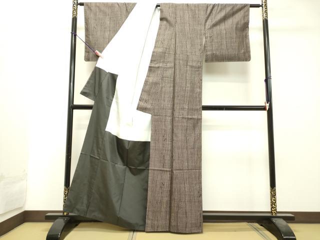 平和屋着物●本場大島紬 9マルキ 抽象文様 正絹 逸品 DAAS2494tw