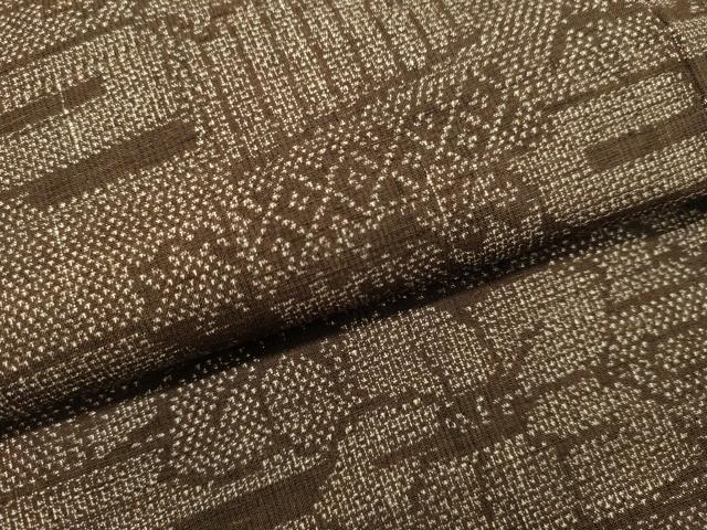 平和屋着物●結城紬 9マルキ 霞草花文 ますいわ屋扱い 正絹 逸品 DAAS2513tw