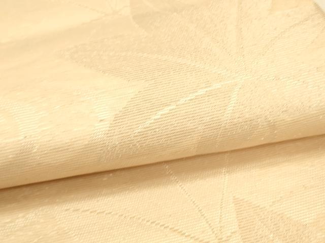 平和屋着物＊夏物　六通柄袋帯　流水楓文　銀糸　正絹　逸品　DAAS2589cm