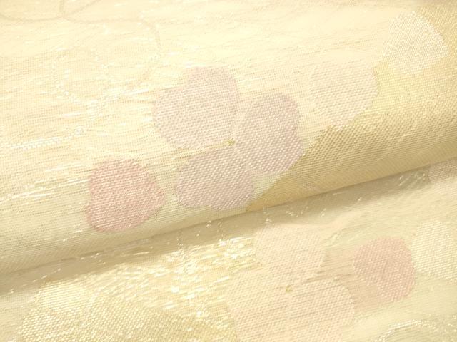 平和屋着物＊夏物　六通柄袋帯　舞花文　金銀糸　正絹　逸品　DAAS2604cm