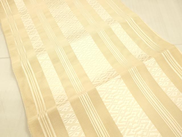 平和屋着物＊夏物 本場筑前博多色 八寸名古屋帯 紗献上 肌色 正絹 逸品 DAAS2973cm