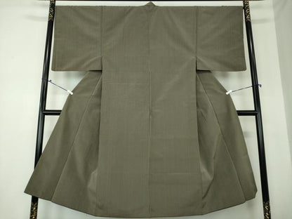 平和屋着物●男性 お召 縞 正絹 逸品 DAAS3007ps