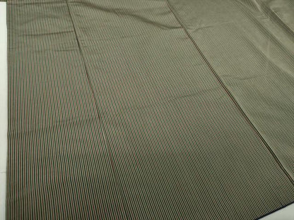 平和屋着物●男性 お召 縞 正絹 逸品 DAAS3007ps