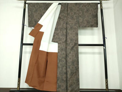 平和屋着物●本場大島紬 9マルキ 菊尽くし 正絹 逸品 DAAS3017ps