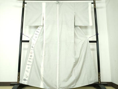 平和屋着物●訪問着　紬地　魚　間道　海老　鯛　河豚　蟹　正絹　逸品　DAAS3032ps