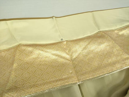 平和屋着物●訪問着 駒刺繍 鬘帯花文 金彩 正絹 逸品 DAAS3054ps
