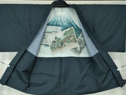 平和屋着物●男性 本場大島紬 アンサンブル 長羽織 100亀甲 総詰め 正絹 逸品 DAAS3070ps