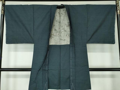 平和屋着物●男性　本場大島紬　アンサンブル　長羽織　　正絹　逸品　DAAS3073ps