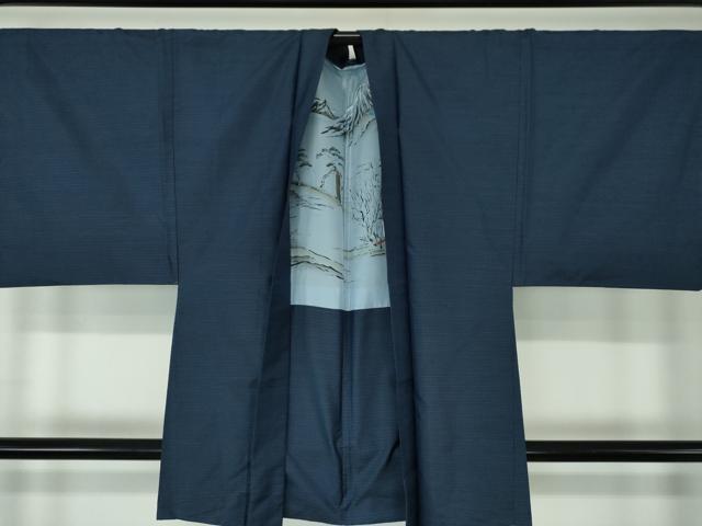平和屋着物●男性　本場大島紬　アンサンブル　亀甲柄　正絹　逸品　DAAS3085ps