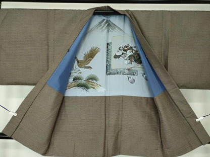 平和屋着物●男性 本場大島紬 アンサンブル 100亀甲 総詰め 正絹 逸品 DAAS3089ps